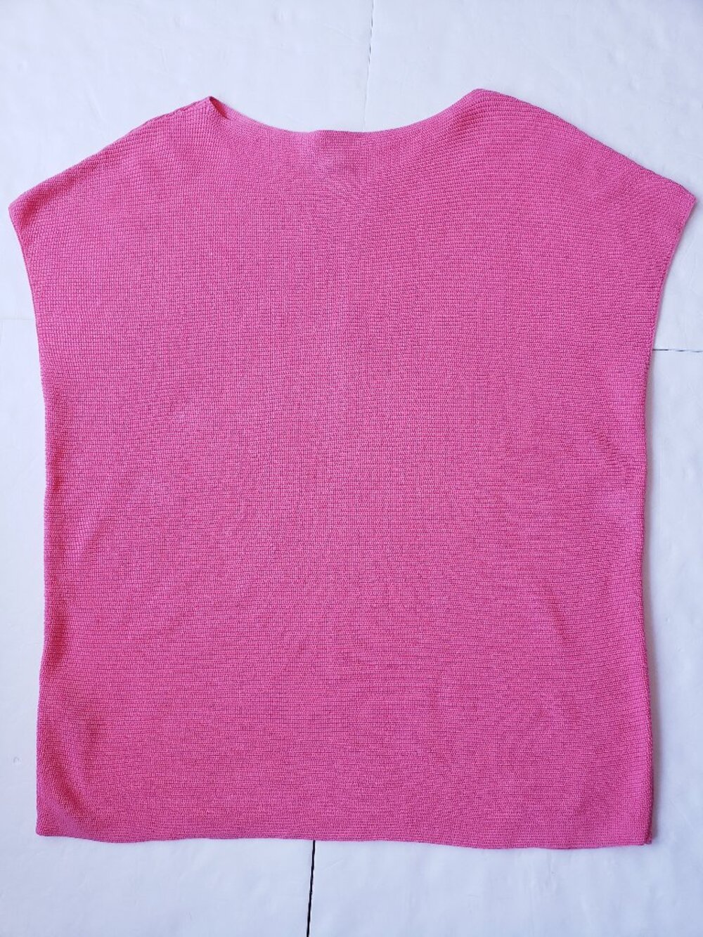 Tommy Bahama Boat Neck Cotton Blend Sleeveless Knit Pink Tunic Top